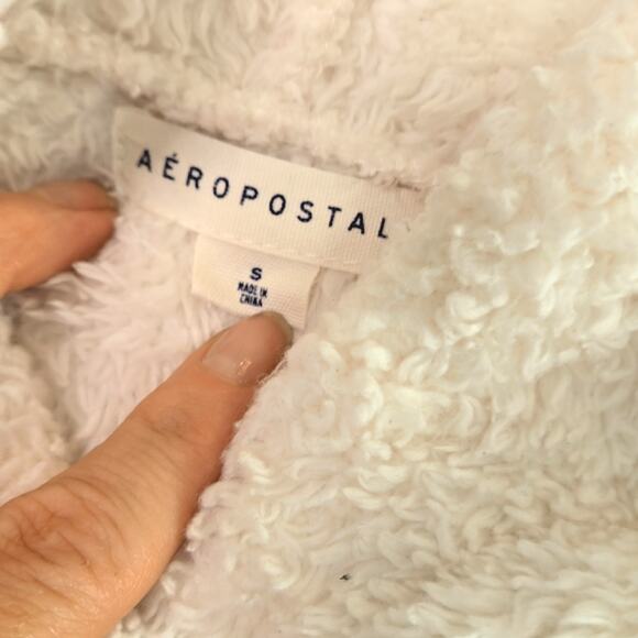 Sherpa Fleece Oversized Full-Zip Hoodie - Picture 4 of 6